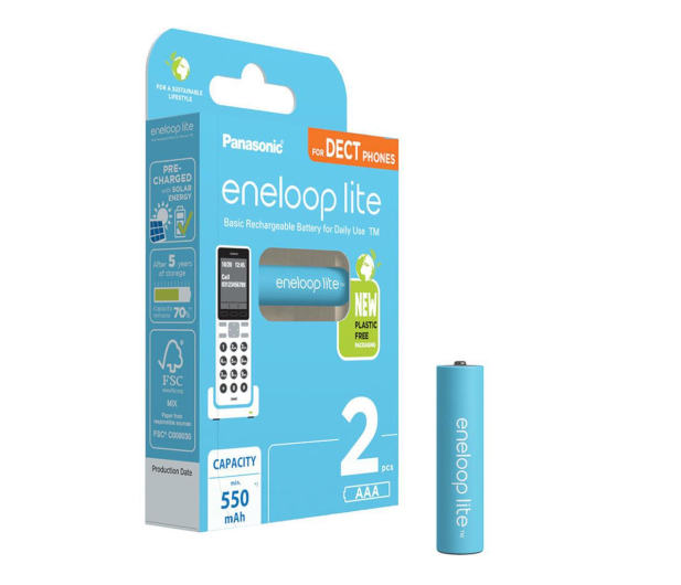 Panasonic Eneloop Lite 550mAh - blister 2 sztuki - 1068328 - zdjęcie
